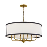 Mid. Chandeliers Drum Shade by Kichler ( 12 | 52466NBR Heddle ) 