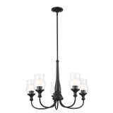 Mid. Chandeliers Glass Up by Kichler ( 12 | 52468BK Melis ) 