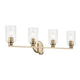 Bathroom Fixtures Four Lights by Kichler ( 12 | 55227CPZFLU Gioe ) 