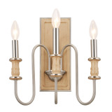 Sconces Triple Candle by Kichler ( 12 | 52473NI Karthe ) 