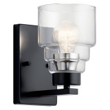 Sconces Single Glass by Kichler ( 12 | 55010BK Vionnet ) 