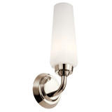 Sconces Single Glass by Kichler ( 12 | 55073PN Truby ) 