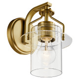Sconces Single Glass by Kichler ( 12 | 55077NBR Everett ) 