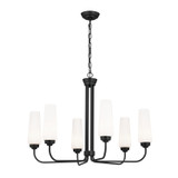 Mid. Chandeliers Glass Up by Kichler ( 12 | 52480BK Truby ) 