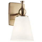 Sconces Single Glass by Kichler ( 12 | 55090CPZ Cosabella ) 
