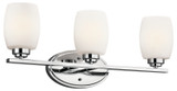 Bathroom Fixtures Three Lights by Kichler ( 12 | 5098CH Eileen ) 