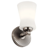 Sconces Single Glass by Kichler ( 12 | 55115CLP Brianne ) 