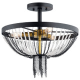 Semi-Flush Mts. Bowl Style by Kichler ( 12 | 52049BKT Alexia ) 