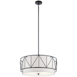 Pendants Drum Shade by Kichler ( 12 | 52072BK Birkleigh ) 