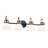 Bathroom Fixtures Four Lights by Kichler ( 12 | 55156BK Farum ) 