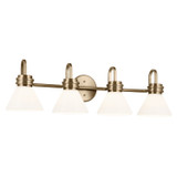 Bathroom Fixtures Four Lights by Kichler ( 12 | 55156CPZ Farum ) 