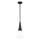 Mini Pendants Glass Down by Kichler ( 12 | 52529BK Deela ) 