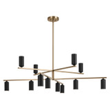 Large Chandeliers Metal Shade by Kichler ( 12 | 52533CPZBK Gala ) 
