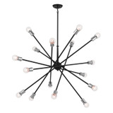 Large Chandeliers Starburst by Kichler ( 12 | 52537BK Armstrong ) 