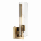 Sconces Single Glass by Kichler ( 12 | 55165CPZ Jemsa ) 