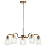 Mid. Chandeliers Glass Down by Kichler ( 12 | 52398WBR Aivian ) 