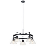 Mid. Chandeliers Glass Down by Kichler ( 12 | 52403BK Eastmont ) 