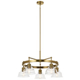 Mid. Chandeliers Glass Down by Kichler ( 12 | 52403BNB Eastmont ) 