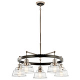 Mid. Chandeliers Glass Down by Kichler ( 12 | 52403PN Eastmont ) 
