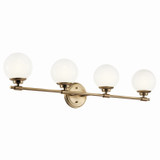 Bathroom Fixtures Four Lights by Kichler ( 12 | 55173CPZ Benno ) 