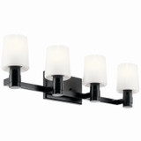 Bathroom Fixtures Four Lights by Kichler ( 12 | 55177BK Adani ) 