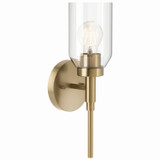 Sconces Single Glass by Kichler ( 12 | 55183CPZ Madden ) 