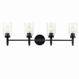 Bathroom Fixtures Four Lights by Kichler ( 12 | 55186BK Madden ) 