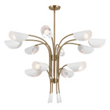 Large Chandeliers Candle by Kichler ( 12 | 52561CPZWH Arcus ) 