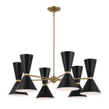 Mid. Chandeliers Metal Shade by Kichler ( 12 | 52566CPZBK Phix ) 