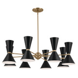 Mid. Chandeliers Metal Shade by Kichler ( 12 | 52567CPZBK Phix ) 