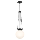 Pendants Glass Down by Kichler ( 12 | 52582BK Albers ) 