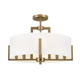 Semi-Flush Mts. Drum Shade by Kichler ( 12 | 52592CPZ Malen ) 