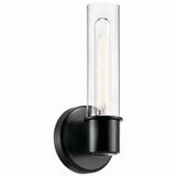 Sconces Single Glass by Kichler ( 12 | 52653BK Aviv ) 