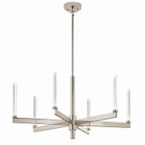 Mid. Chandeliers Glass Up by Kichler ( 12 | 52667PN Sycara ) 