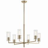 Mid. Chandeliers Glass Up by Kichler ( 12 | 52679CPZ Velestino ) 