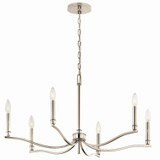 Mid. Chandeliers Candle by Kichler ( 12 | 52695PN Malene ) 