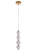 Mini Pendants Glass Down by Craftmade ( 46 | 59490-SB-LED Jackie ) 