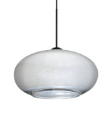 Mini Pendants Glass Down by Besa ( 74 | 1XC-2492SF-LED-BK Besa Brio 7 Pendant ) 