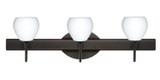 Bathroom Fixtures Three Lights by Besa ( 74 | 3SW-560507-BR Tay Tay ) 