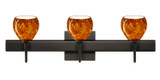 Bathroom Fixtures Three Lights by Besa ( 74 | 3SW-560518-BR-SQ Tay Tay ) 