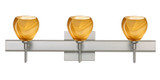 Bathroom Fixtures Three Lights by Besa ( 74 | 3SW-5605HN-SN-SQ Tay Tay ) 