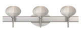 Bathroom Fixtures Three Lights by Besa ( 74 | 3SW-5612GL-SN Lasso ) 