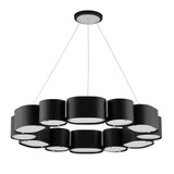 Mid. Chandeliers Candle by Corbett Lighting ( 68 | 393-30-SBK/SS Opal ) 