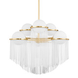 Mid. Chandeliers Glass Down by Corbett Lighting ( 68 | 398-32-AGB Celestial ) 
