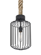 Multi-Systems Line Voltage Pendants by Besa ( 74 | 1JT-SULTANA-C-BK Sultana Rope ) 