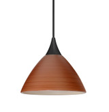 Mini Pendants Glass Down by Besa ( 74 | X-1743CH-BK Besa Domi Pendant ) 