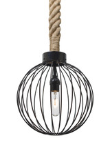 Multi-Systems Line Voltage Pendants by Besa ( 74 | 1JT-SULTANA-G-BK Sultana Rope ) 