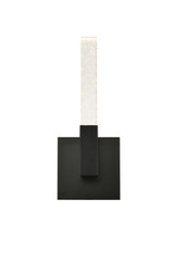 Sconces Single Glass by Elegant Lighting ( 173 | 1030W6BK Noemi ) 