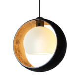 Mini Pendants Glass Down by Besa ( 74 | 1XC-4293GF-LED-BK Besa Pogo Pendant ) 