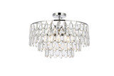 Semi-Flush Mts. Drum Shade by Elegant Lighting ( 173 | 1103F20C Mila ) 